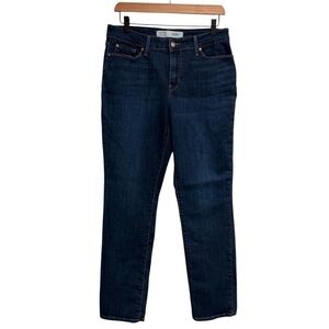 Signature by Levi Strauss Dark Blue Mid-Rise Straight Women's Straight Leg Jeans